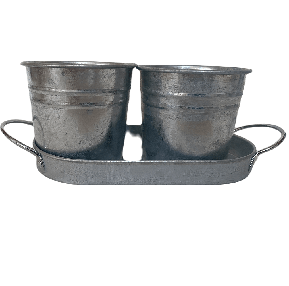 Set 2 Maceteros y Bandeja Vintage5