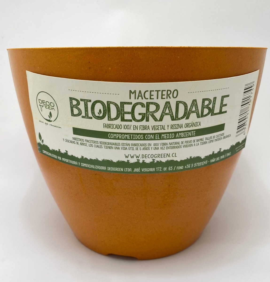 Set De 2 Macetero Bio Bamboo Actual Terracota 24x24x18 cm4