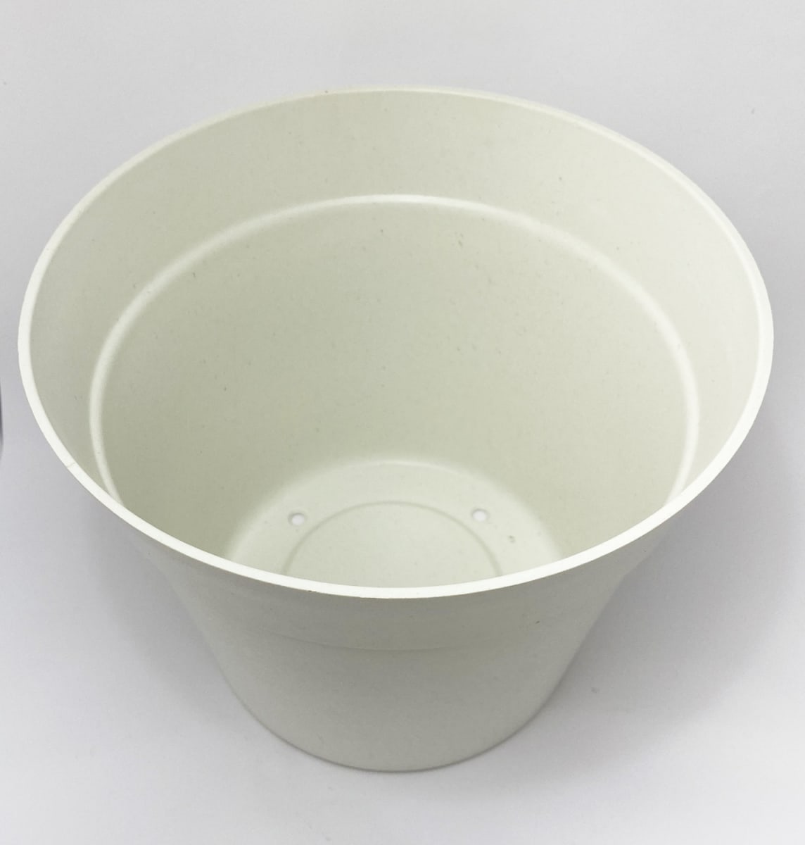 Set de 2 Maceteros con Plato Clásico Blanco 25x25x17 cm3