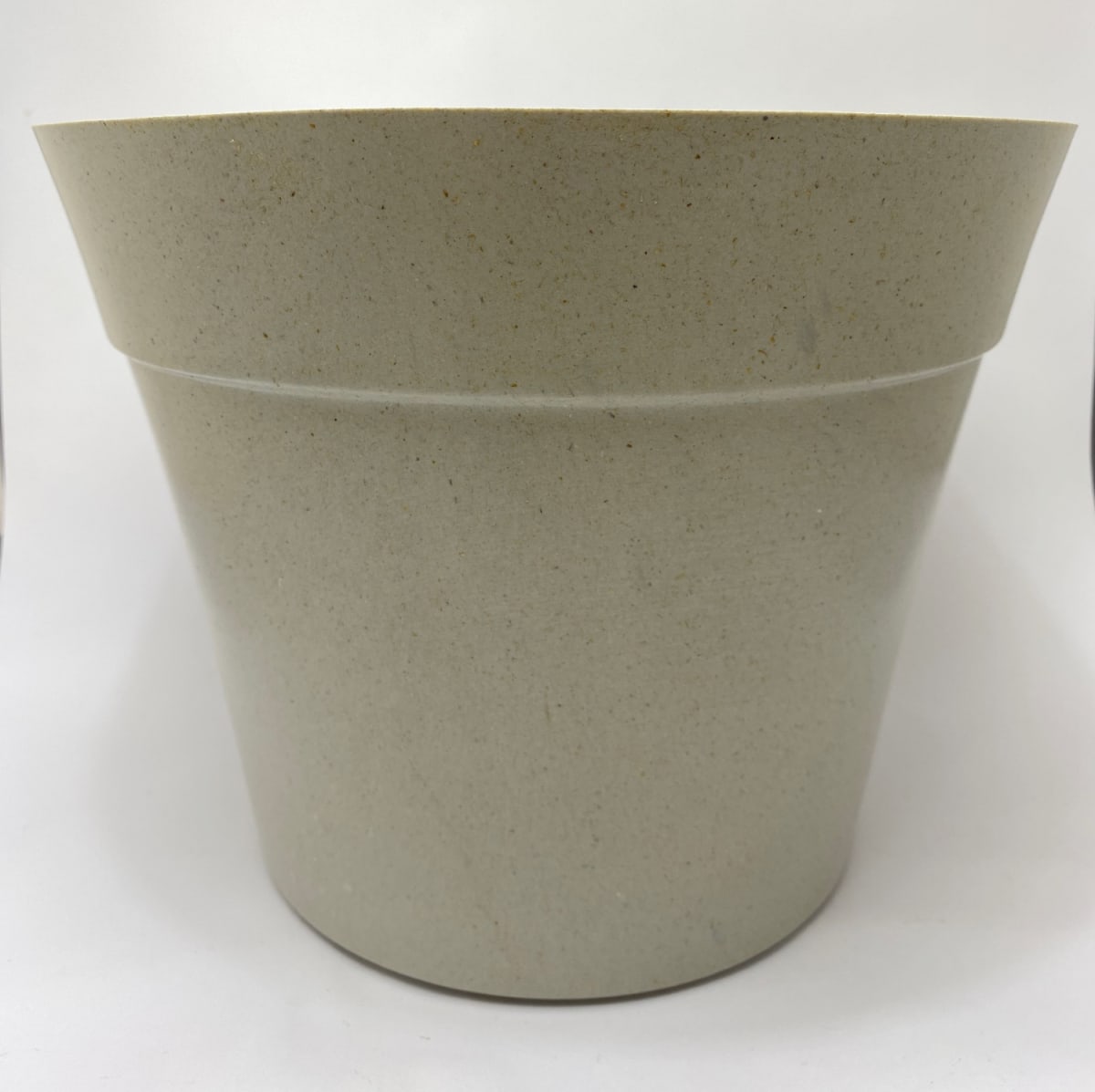 Set de 2 Maceteros con Plato Clásico Gris 25x25x17 cm2