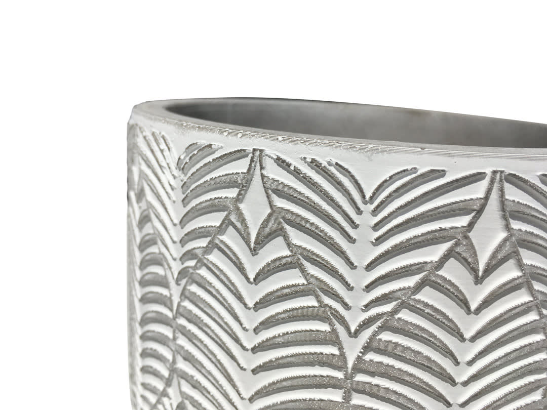 Macetero Cemento Hoja2