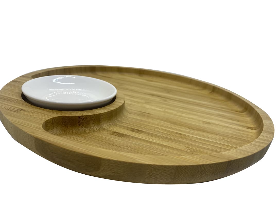 Tabla De Picoteo Bio Bamboo Quesos 30 Cm2