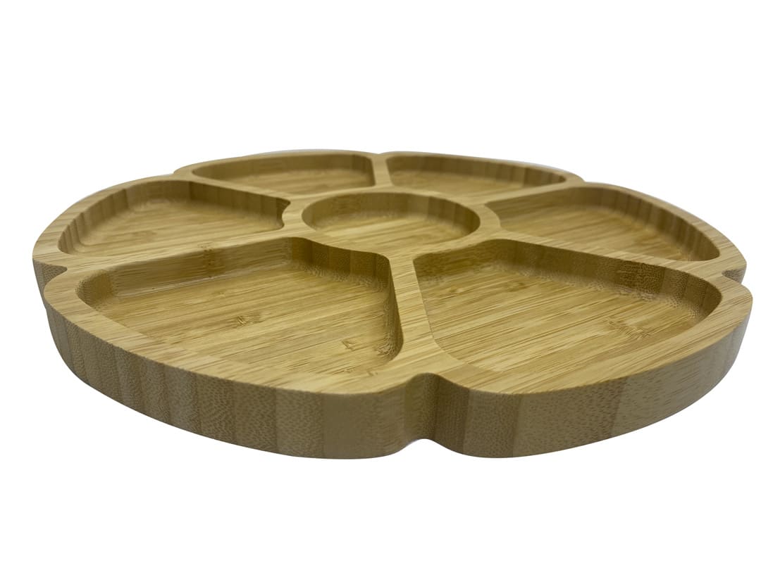 Tabla De Picoteo Bio Bamboo Flor 30 Cm2