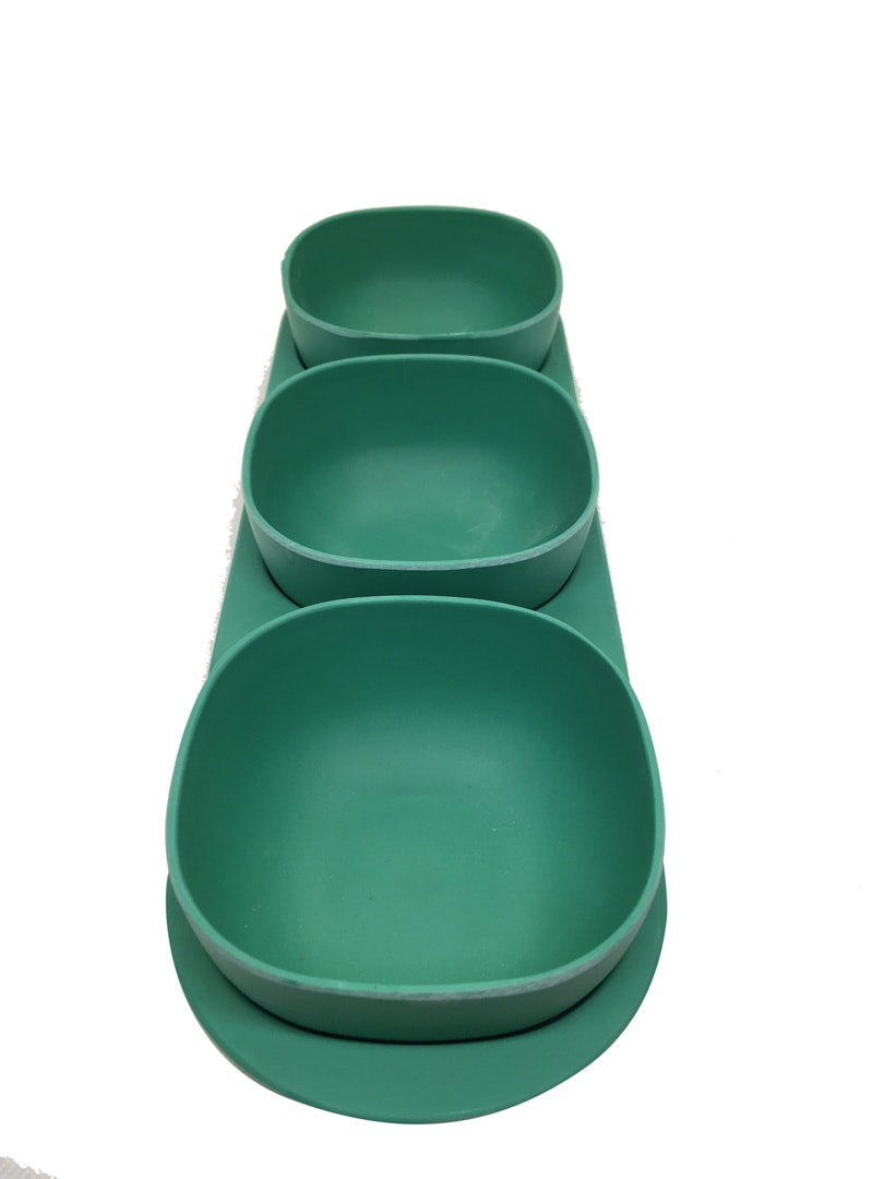 Snack Con 3 Divisiones Verde2
