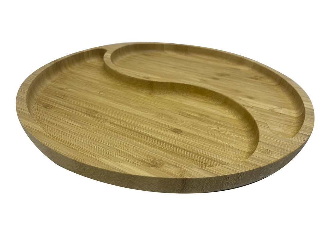 Tabla De Picoteo Bio Bamboo Doble 30 Cm2