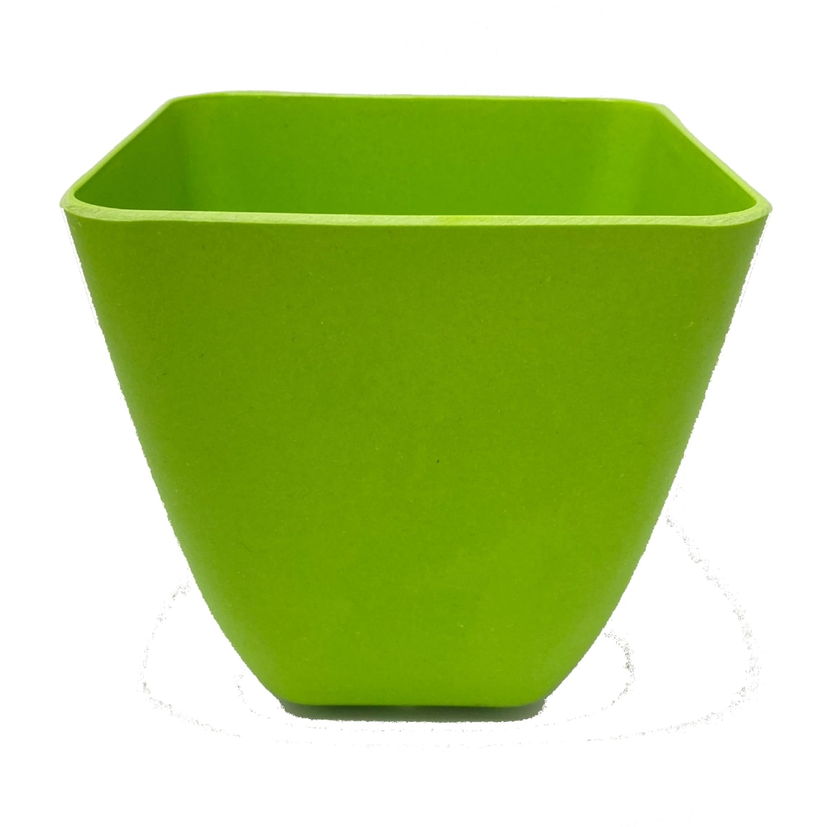 Set De 2 Macetero Bio Bamboo Cuadrado Verde 13,3x13,3x12,4 cm2