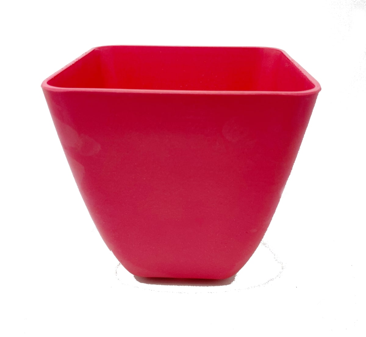 Set de 7 Maceteros Bios Cuadrado 4 Blancos 3 Coral 13,3x13,3x12,4 cm5