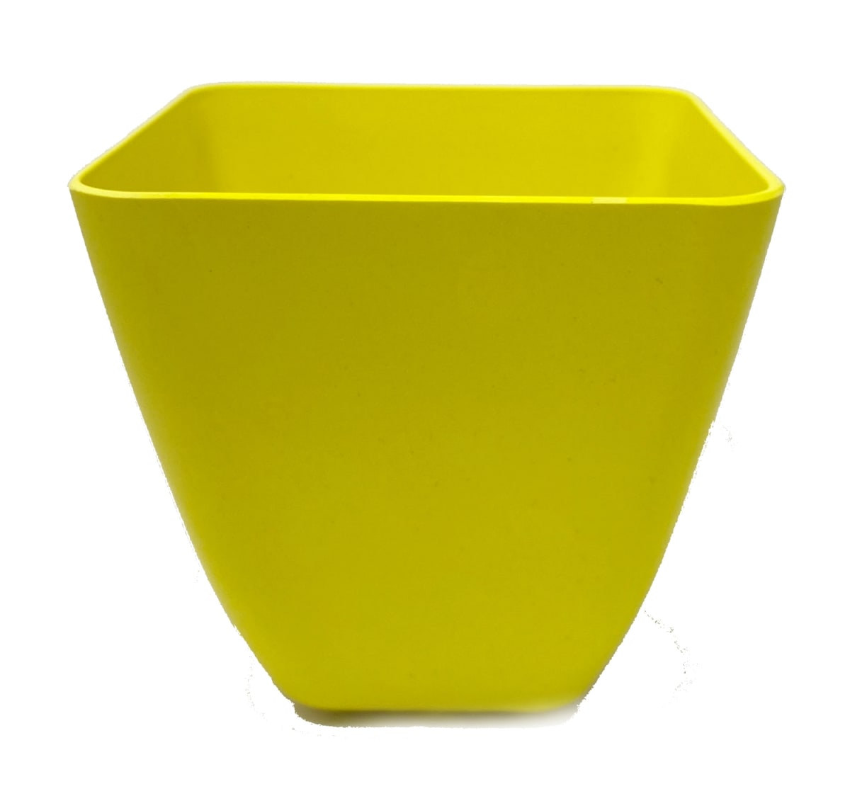 Macetero Bio Bamboo Cuadrado Amarillo 13,3x13,3x12,4 cm1