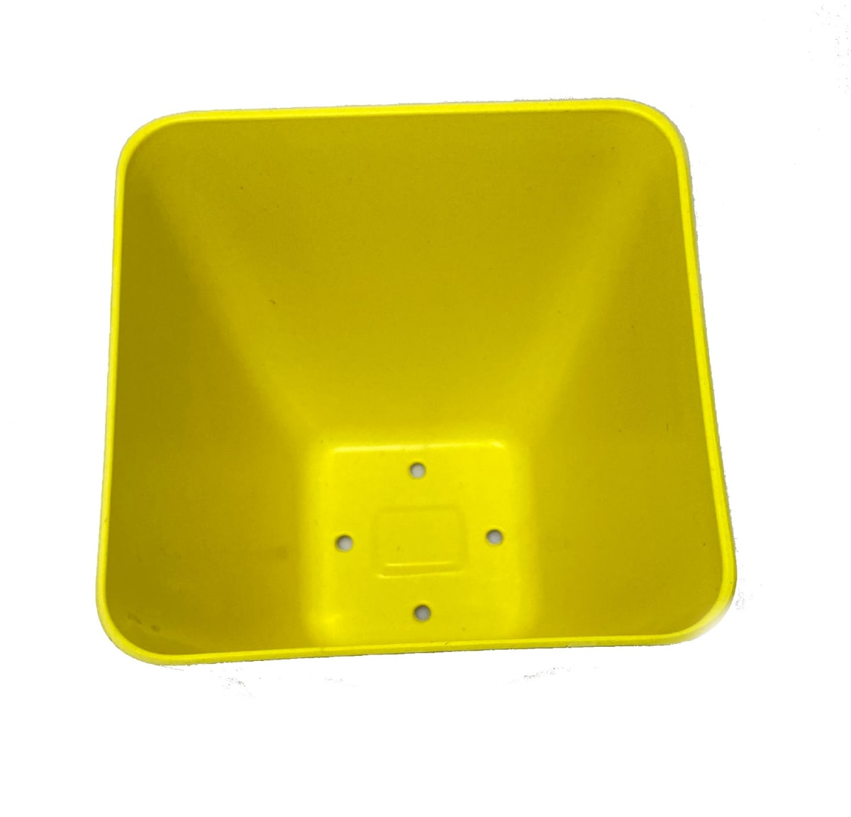 Set De 2 Macetero Bio Bamboo Cuadrado Amarillo 13,3x13,3x12,4 cm3