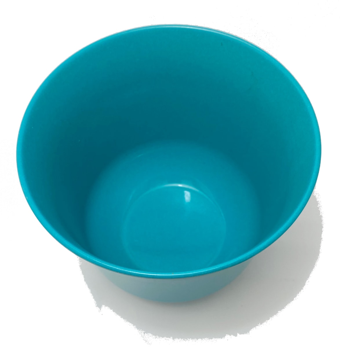 Macetero Bio Bamboo Curvo Turquesa 16,5x16,5x13 cm2