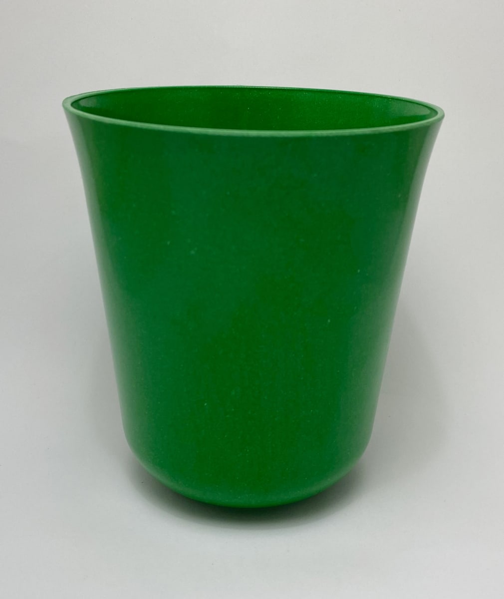 Set De 2 Macetero Bio Bamboo Flores Verde 13x13x14,5 cm3