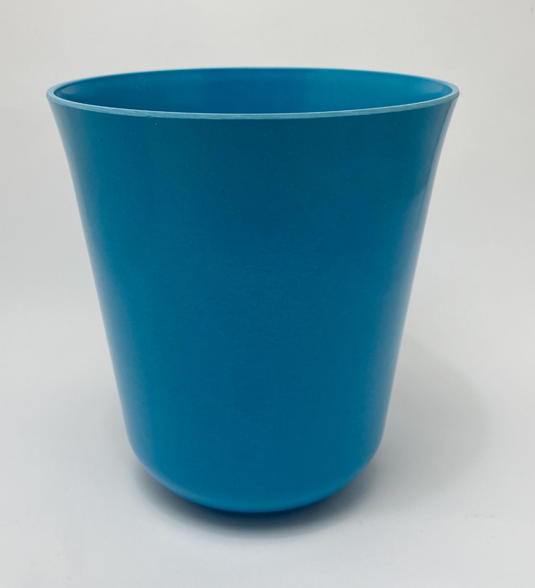 Macetero Bio Bamboo Flores Azul13x13x14,5 cm1