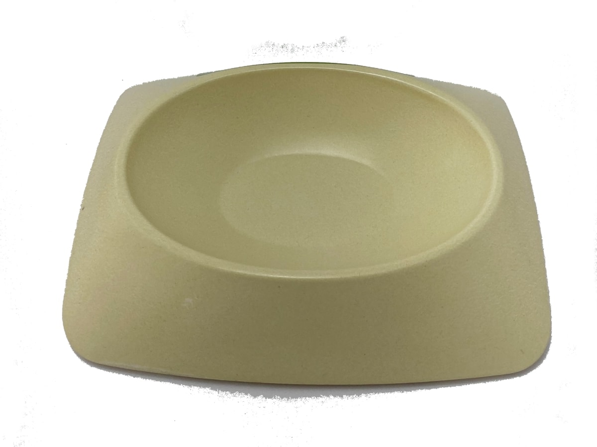 Plato Ecopet Ovalado Pequeño Blanco 17,8x17,8x3,6 cm2