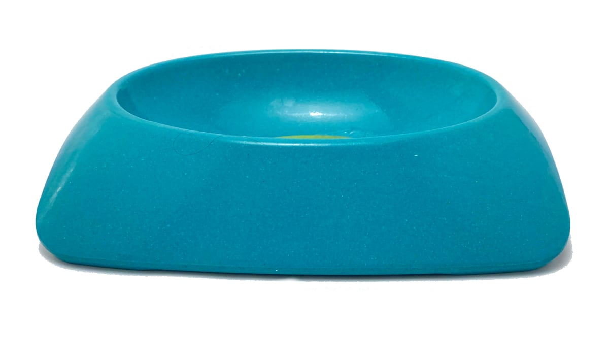 Plato Ecopet Ovalado Pequeño Turquesa 17,8x17,8x3,6 cm1