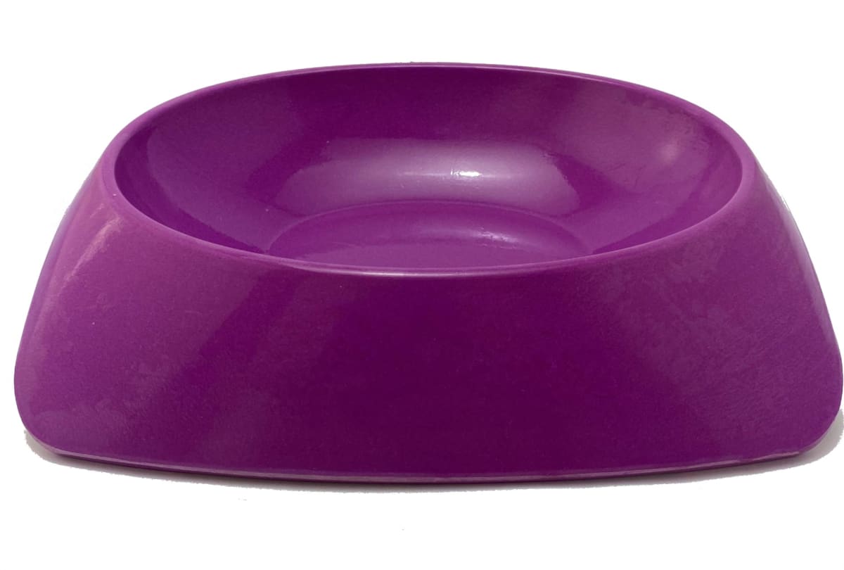 Plato Ecopet Ovalado Grande Morado22x7x20x5 cm2
