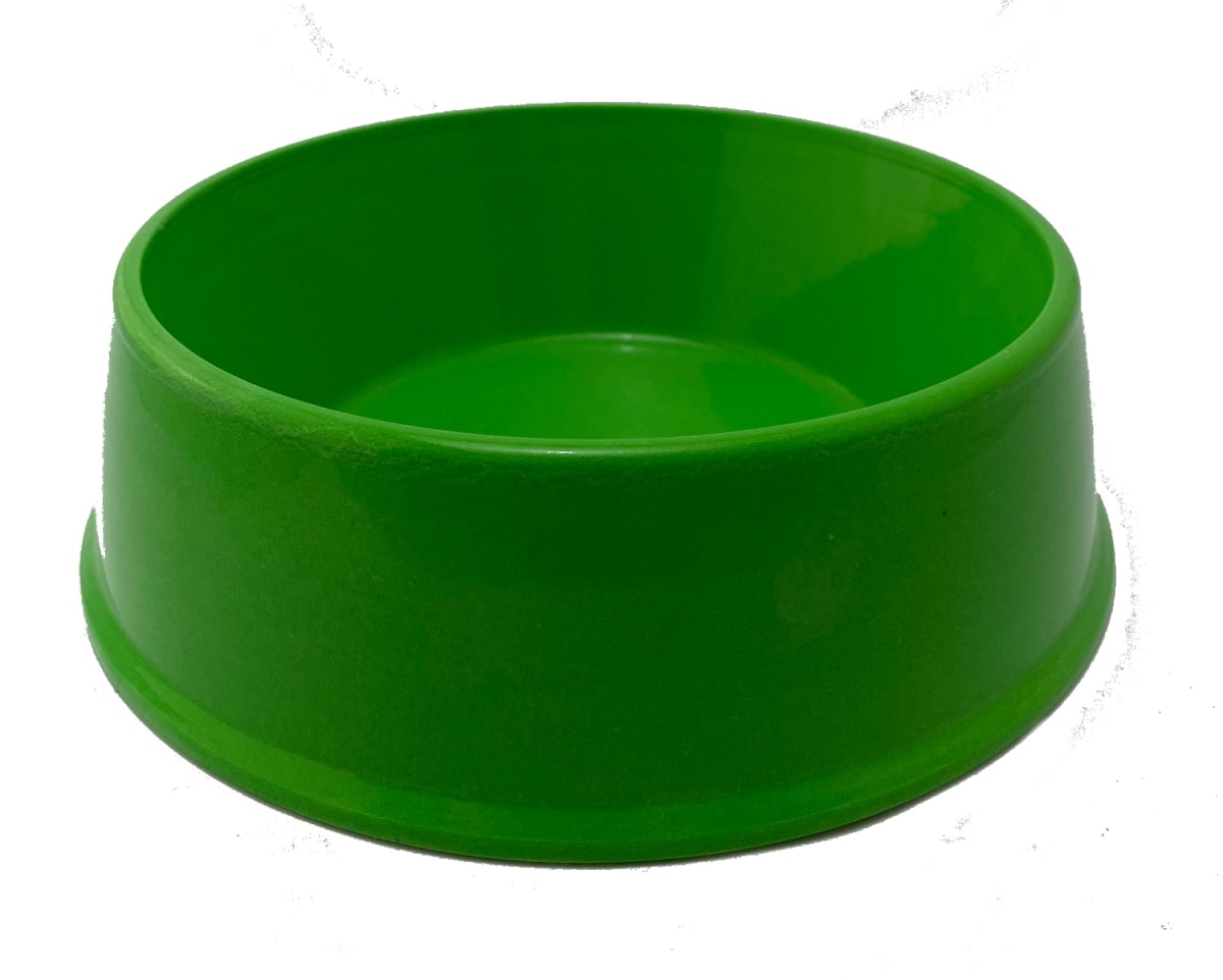 Plato Ecopet Redondo Pequeño Verde 17,2x17,2x5,5 cm1