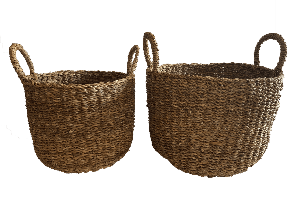Set 2 Cestos Delhi S28X28X26cm y L 38X38X30cm1