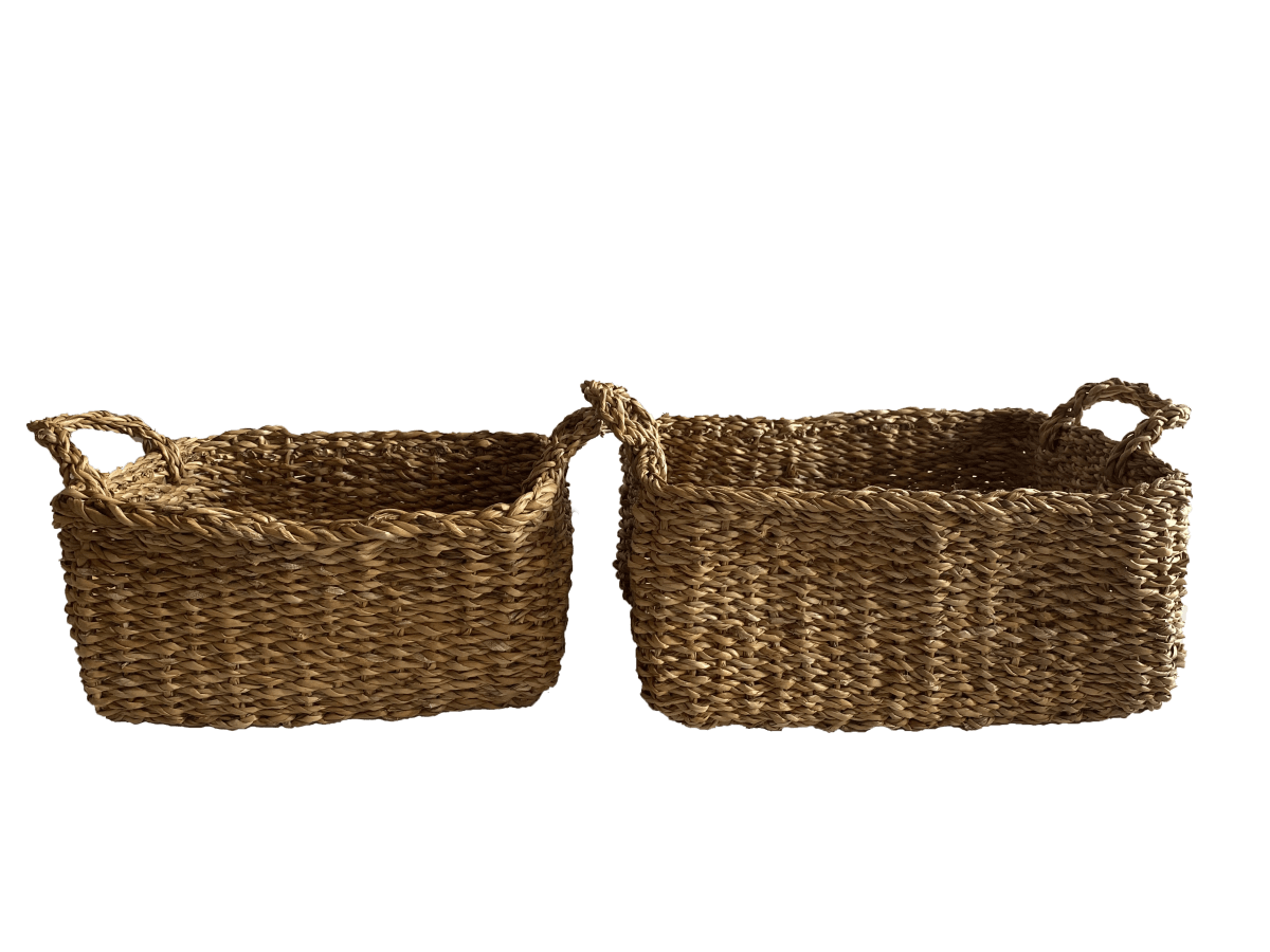 Set 2 Cestos Rect Mumbai S 30X20X14cm +M30x30x18cm1