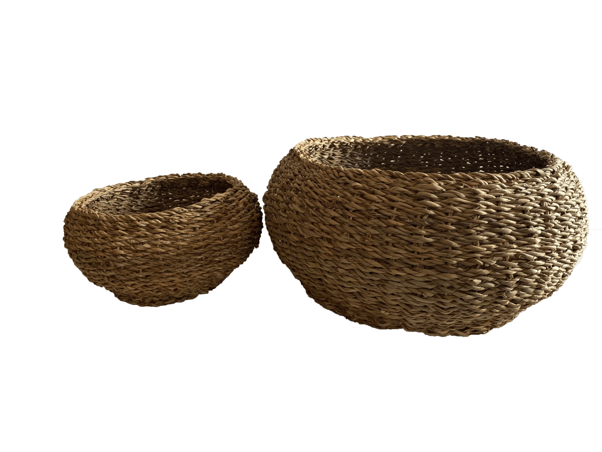 Set De 2 Cestos Bombai S 29X29X19cm y L 45x45x35cm1