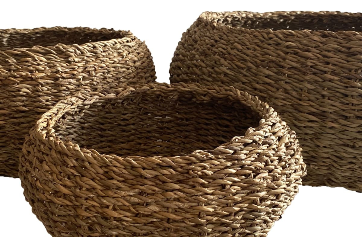 Set De 2 Cestos Bombai S 29X29X19cm y L 45x45x35cm4