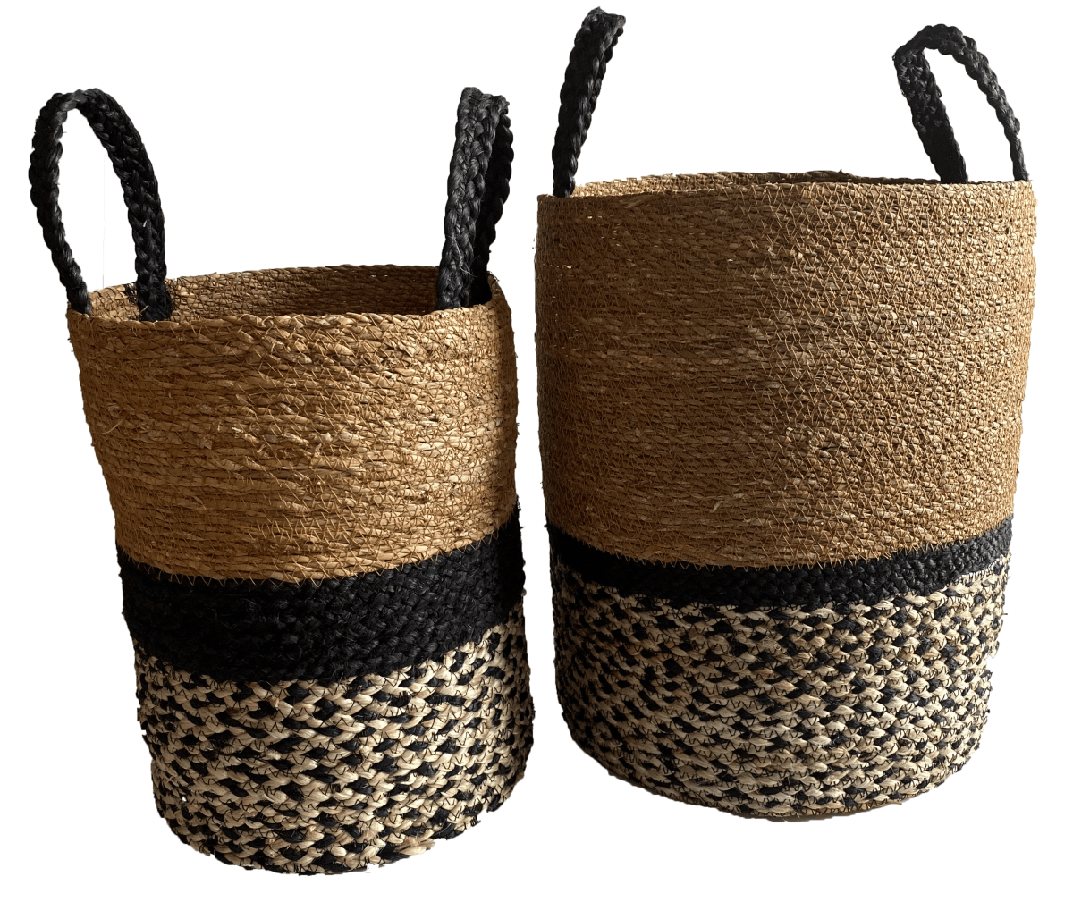 Set De 2 Cestos Bengala S22x22x34cm +M28x28x38cm1