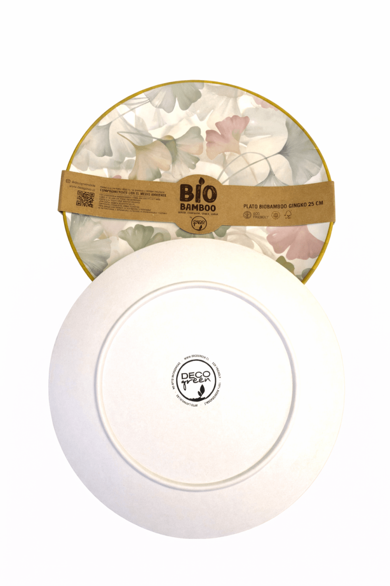 Set 4 Platos Gingko BioBamboo 20 cm2