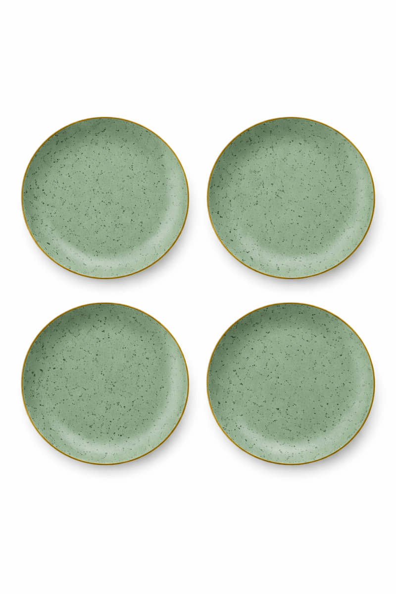 Set 4 Platos Menta BioBamboo 25 cm1