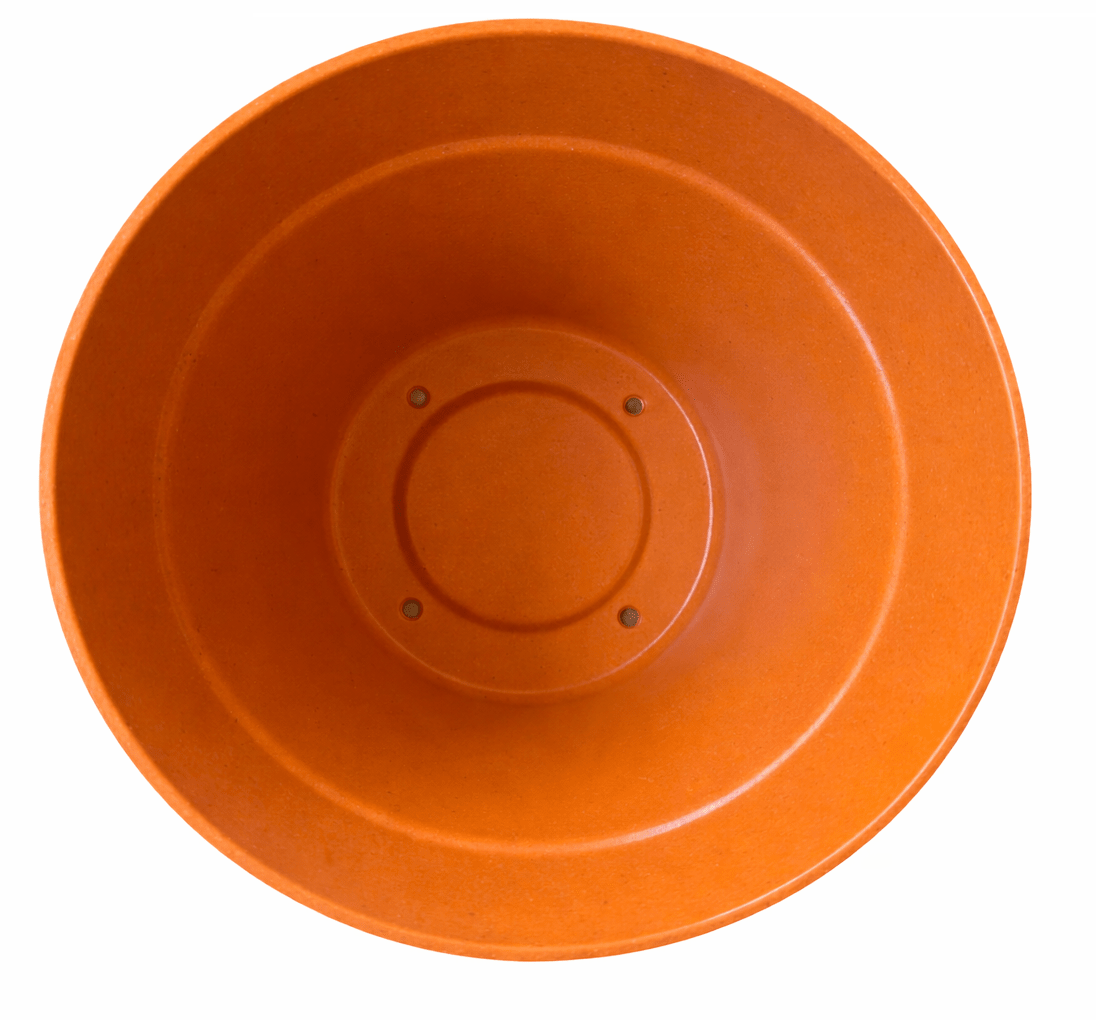 Macetero Bio Bamboo Clasica Terracota 25x25x17 cm3