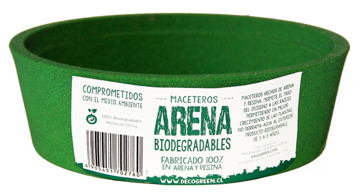 Set De 4 Maceteros Arena 2 Alto Grafito 20x20x18cm 1 Mediano Negro 15x15x13cm 1 Suculenta Verde 16x15x5cm7