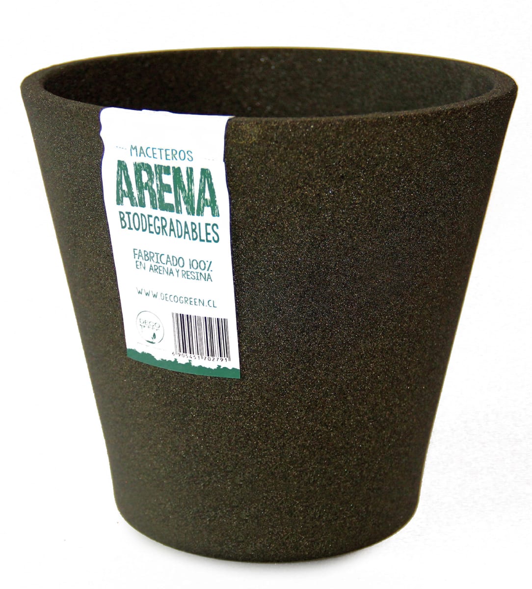 Set De 5 Maceteros Arena 2  Alto Grafito 20x20x18cm 2 Mediano Rojo 15x15x13cm 1 Suculenta Verde 16x15x5cm7