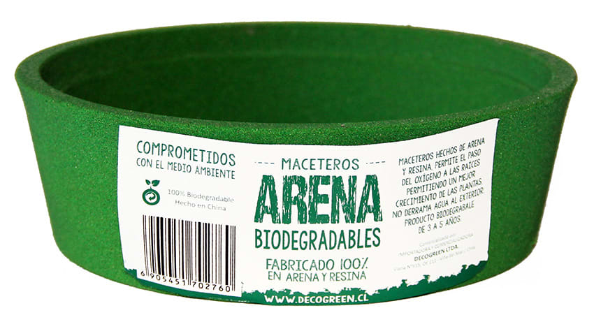 Set De 5 Maceteros Arena 2  Alto Grafito 20x20x18cm 2 Mediano Rojo 15x15x13cm 1 Suculenta Verde 16x15x5cm4