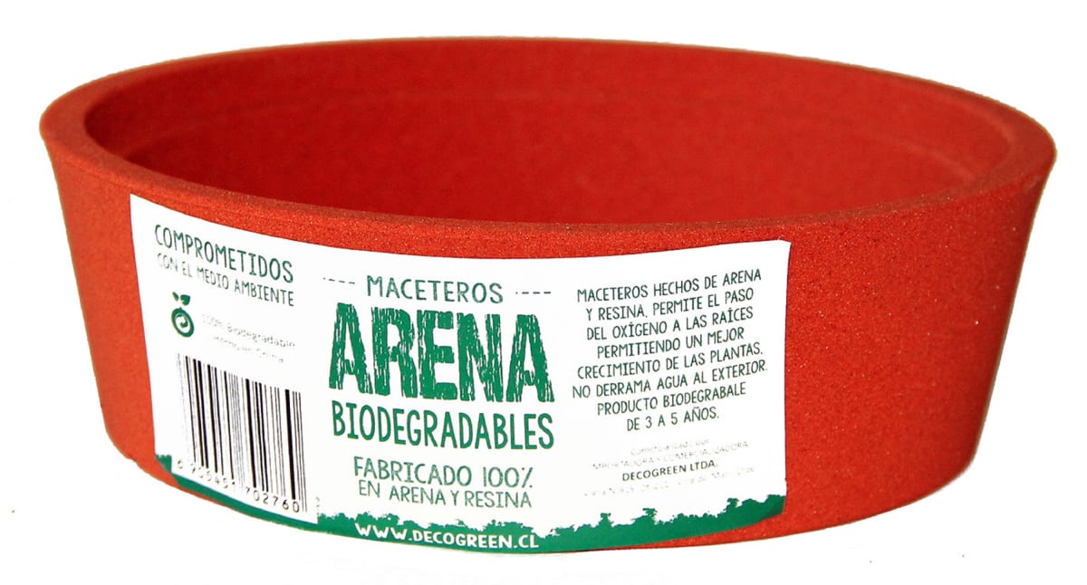 Set De 5 Maceteros Arena 2 Alto Mostaza 20x20x18cm 2 Mediano Rojo 15x15x13cm 1 Suculenta Naranja 16x15x5cm2