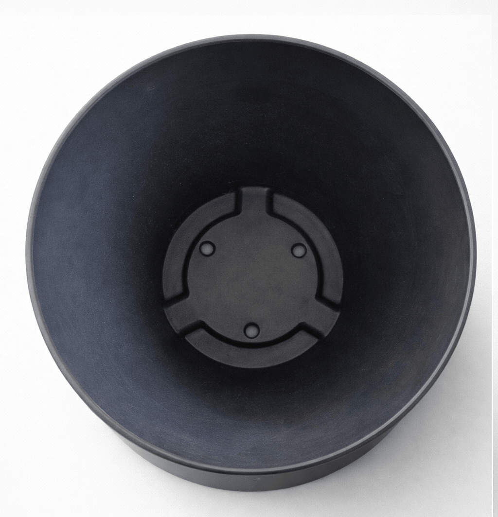 Set de Macetero con Plato Actual Gris 24x24x18 cm2