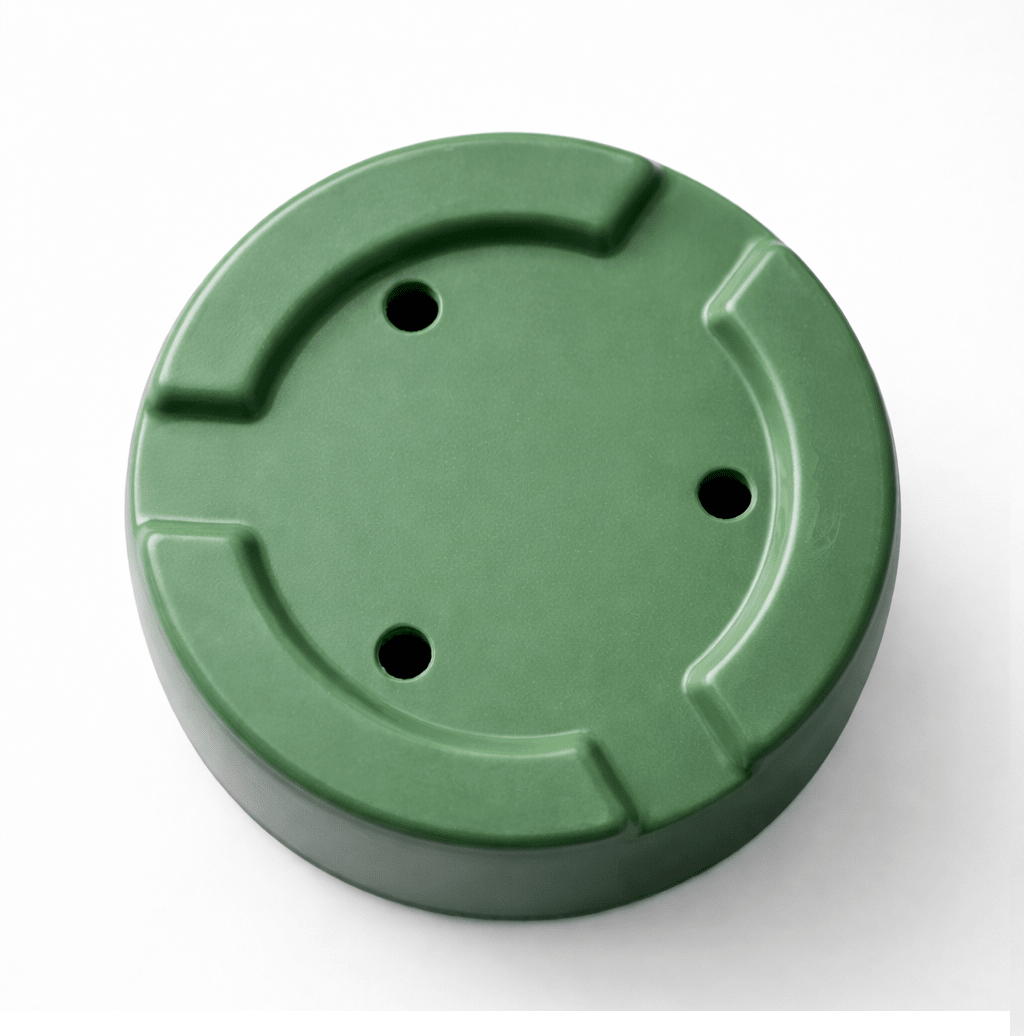 Set de Macetero con Plato Actual Musgo 24x24x18 cm2