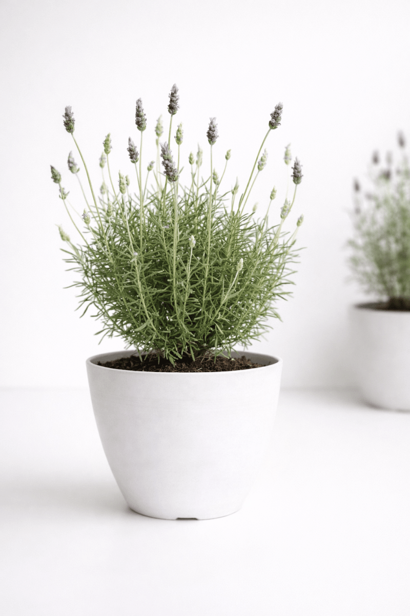 Macetero Bio Bamboo Actual Blanca 24x24x18 cm8