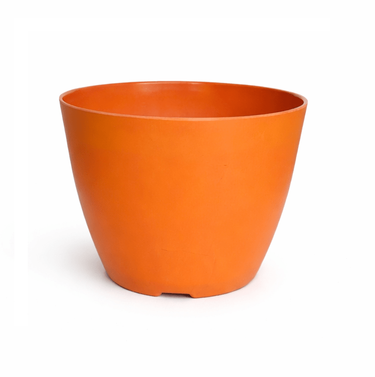 Set de Macetero con Plato Actual Terracota 24x24x18 cm2