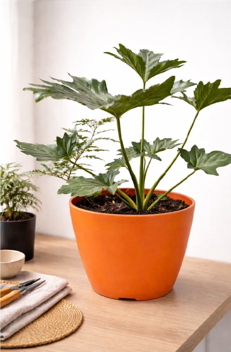 Macetero Bio Bamboo Actual Terracota 24x24x18 cm6