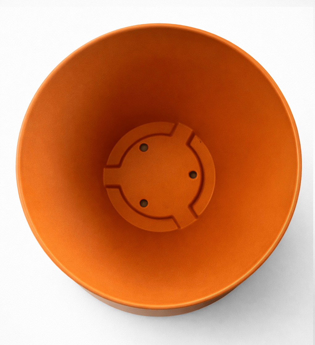 Set de Macetero con Plato Actual Terracota 24x24x18 cm5