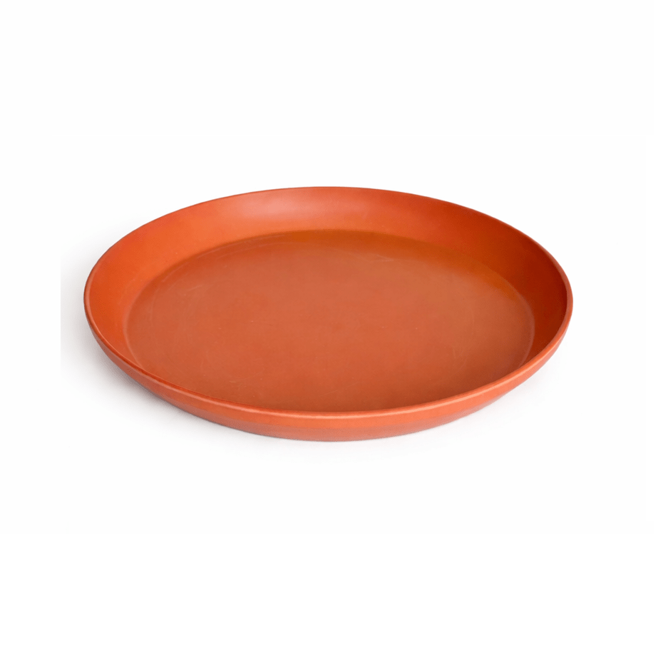 Set de Macetero con Plato Actual Terracota 24x24x18 cm6