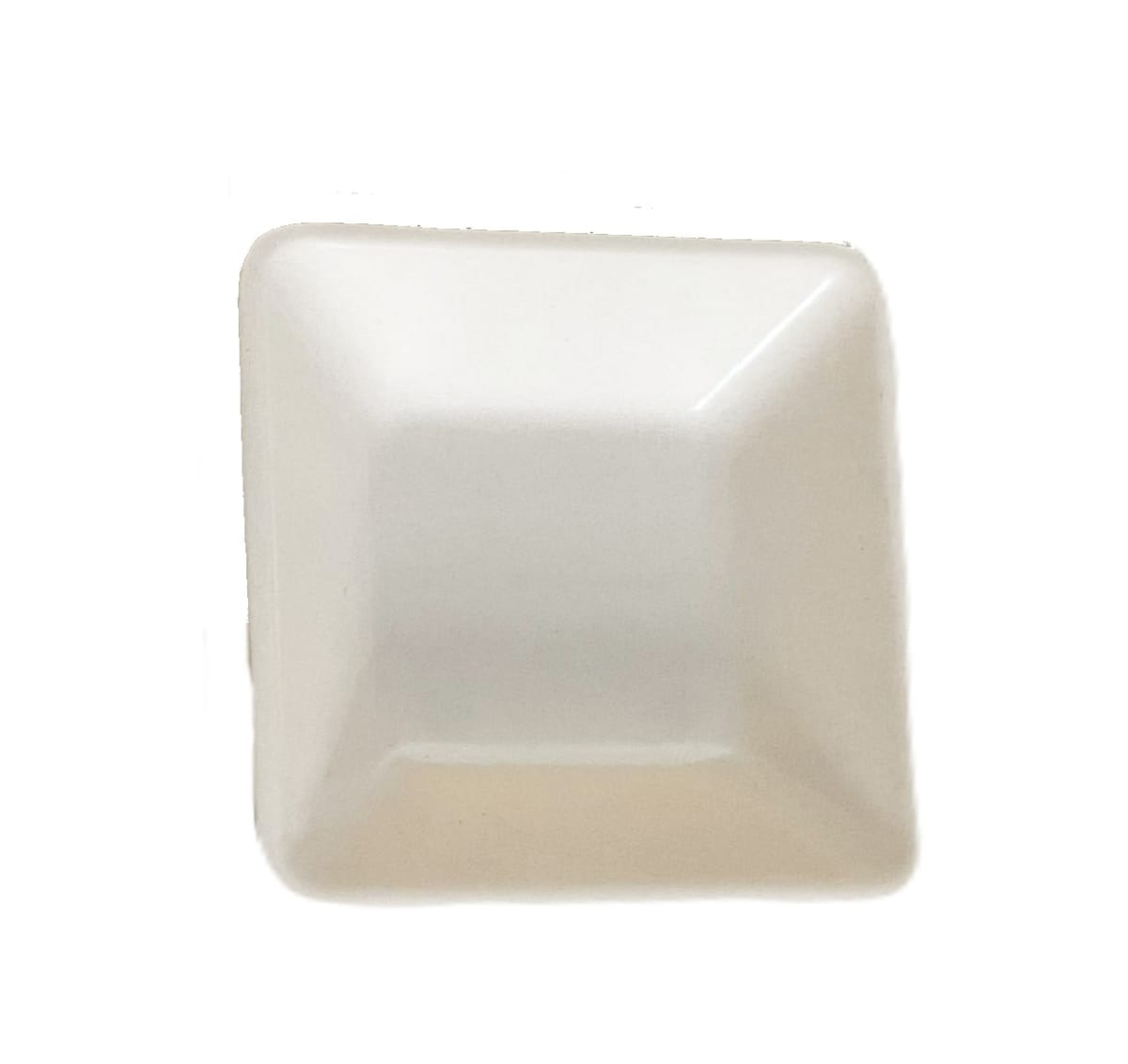 Set 2 Maceteros y platos bio bamboo cuadrado blanco 13,3x13,3x12,4 cm6