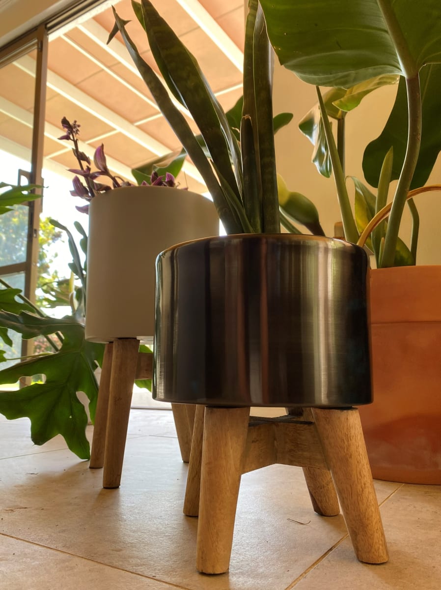 Macetero Pedestal Madera 20x20x25cm4