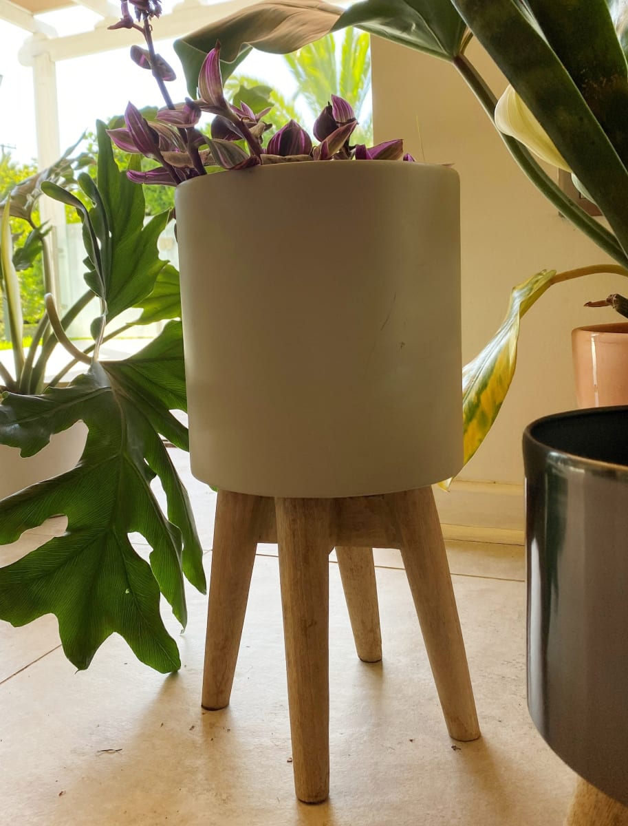 Macetero Pedestal Natural 20x20x40cm4