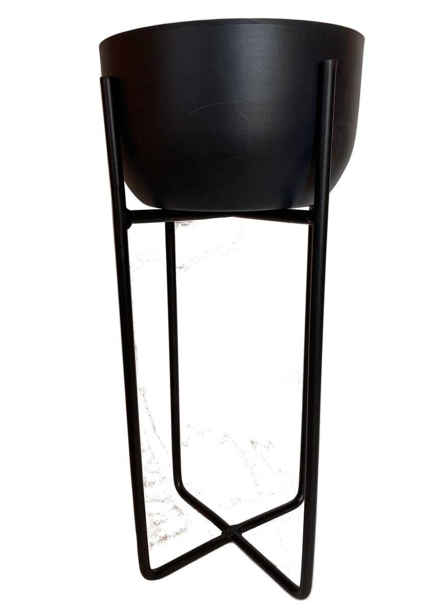 Set De 3 Maceteros Pedestal S 10x10x30 cm, M 14x14x36cm y L 22x22x26cm12