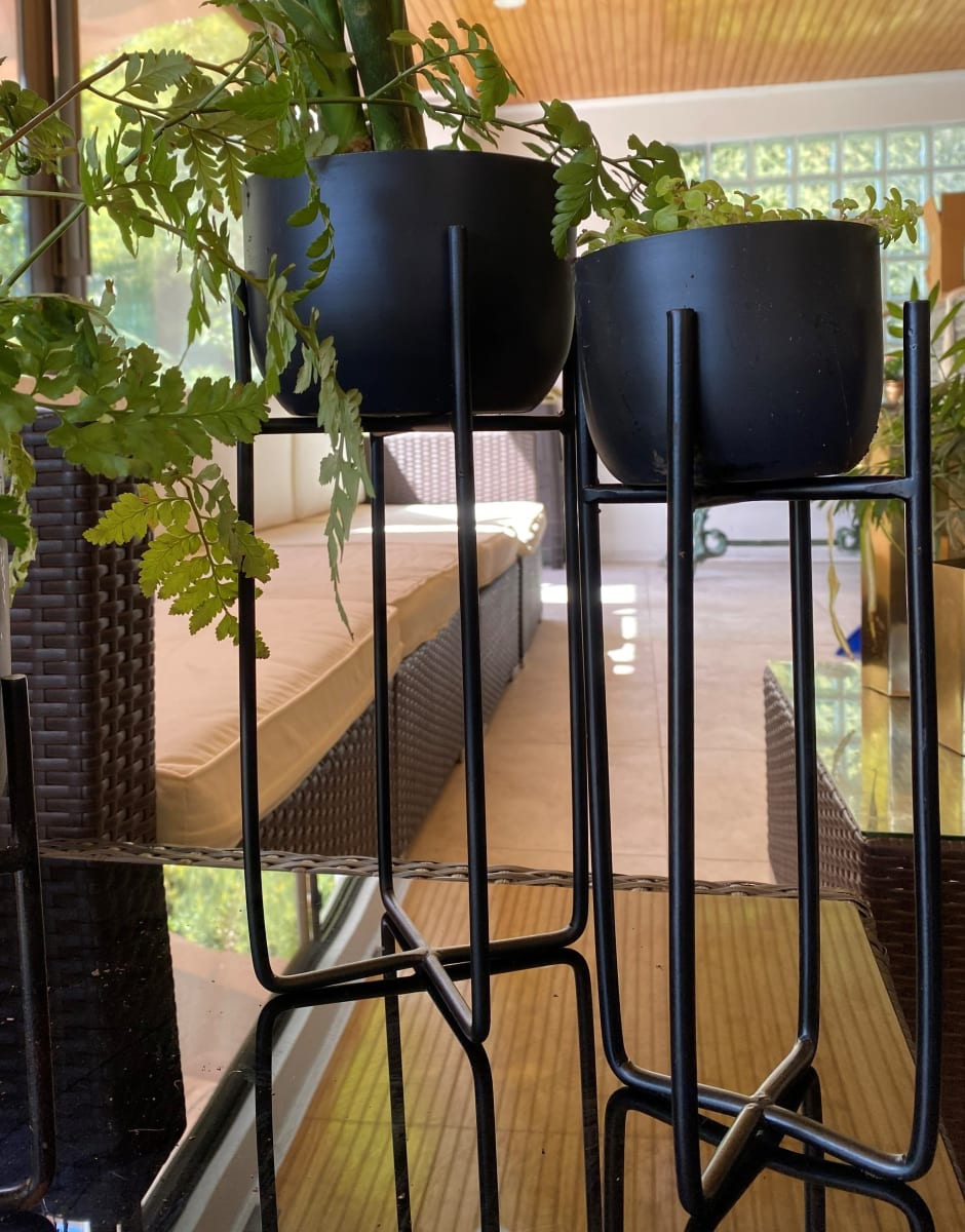 Set De 2 Maceteros Pedestal S 10x10x30 cm + M 14x14x36 cm7