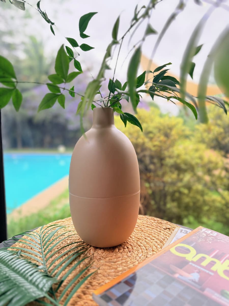 Florero Ovalado Biodegradable 14x26 cm3