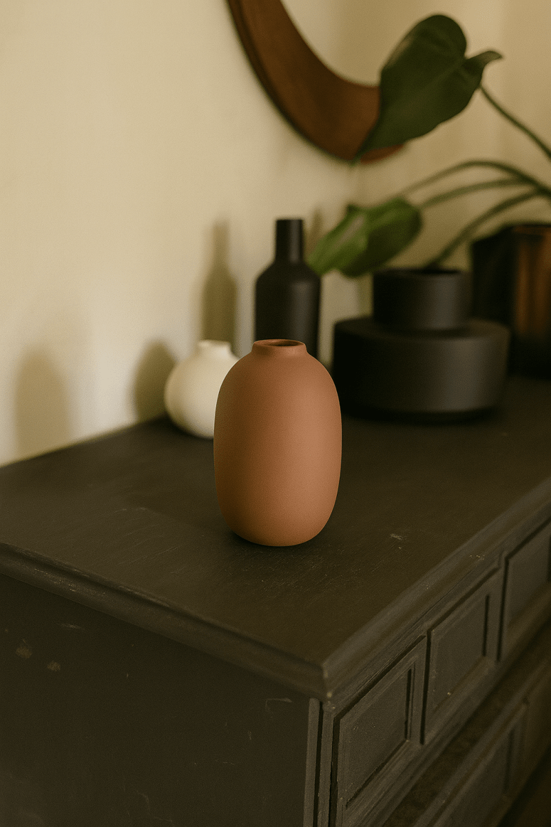 Florero de cerámica Nórdico Huevo 15,2 cm4