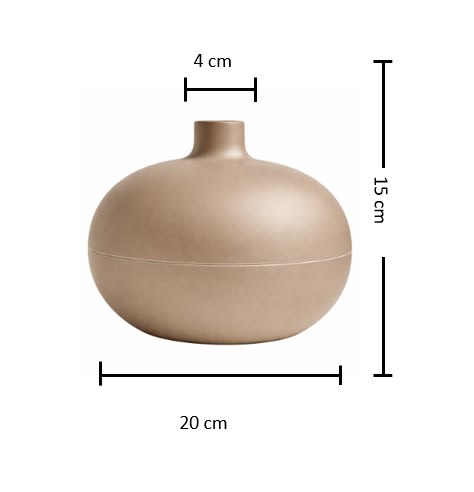 Florero Redondo Biodegradable 20x15 cm5