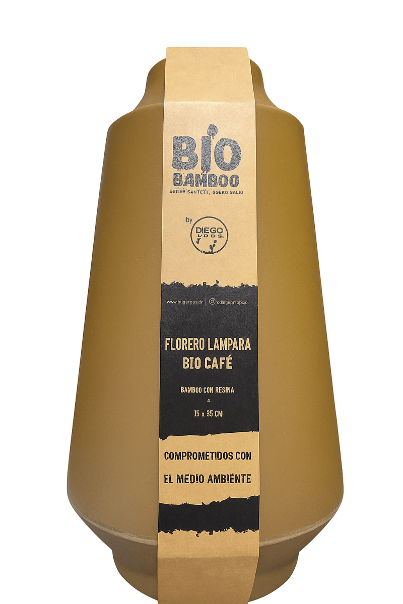 Florero Lampara Biodegradable  15x26 cm2