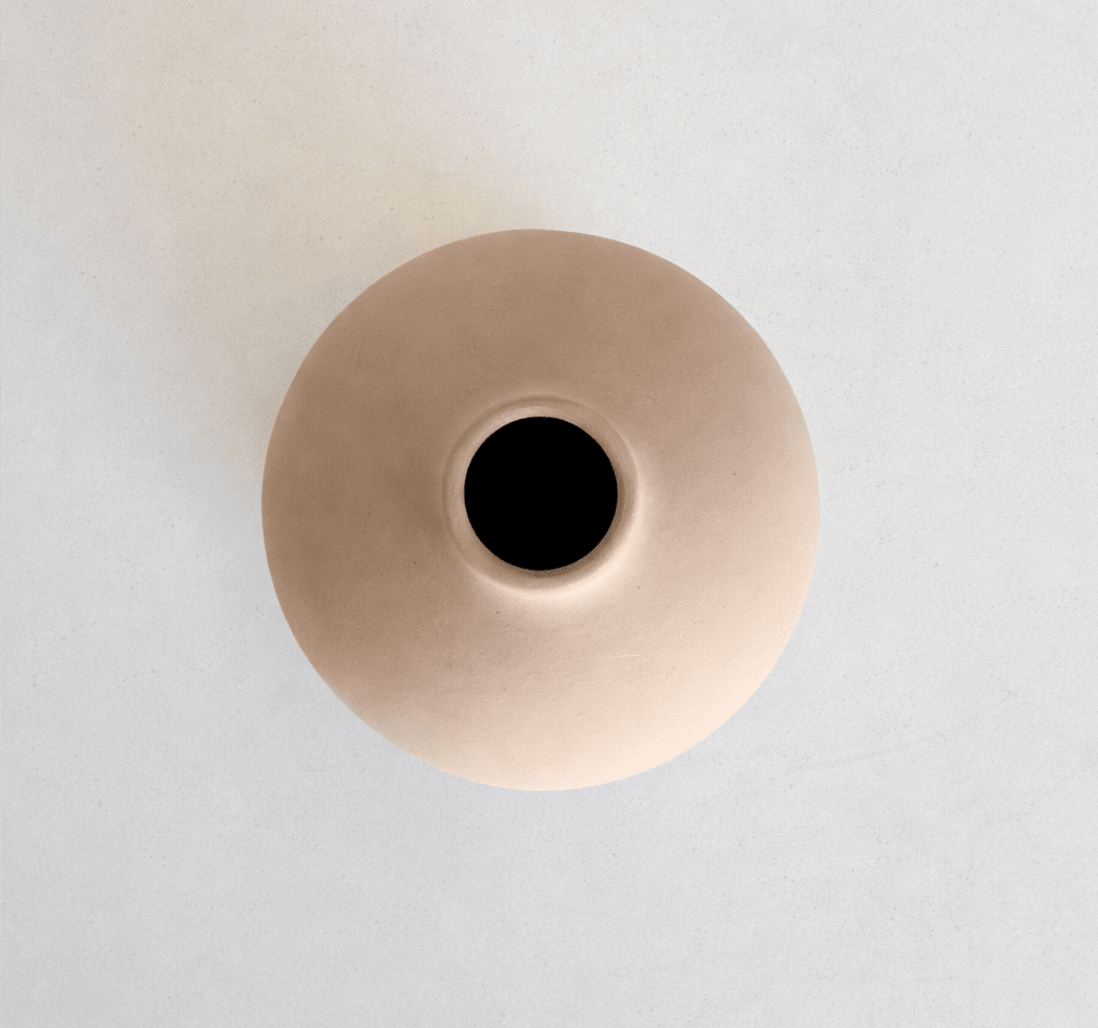 Florero de Cerámica Nórdico Circular 11,5cm2