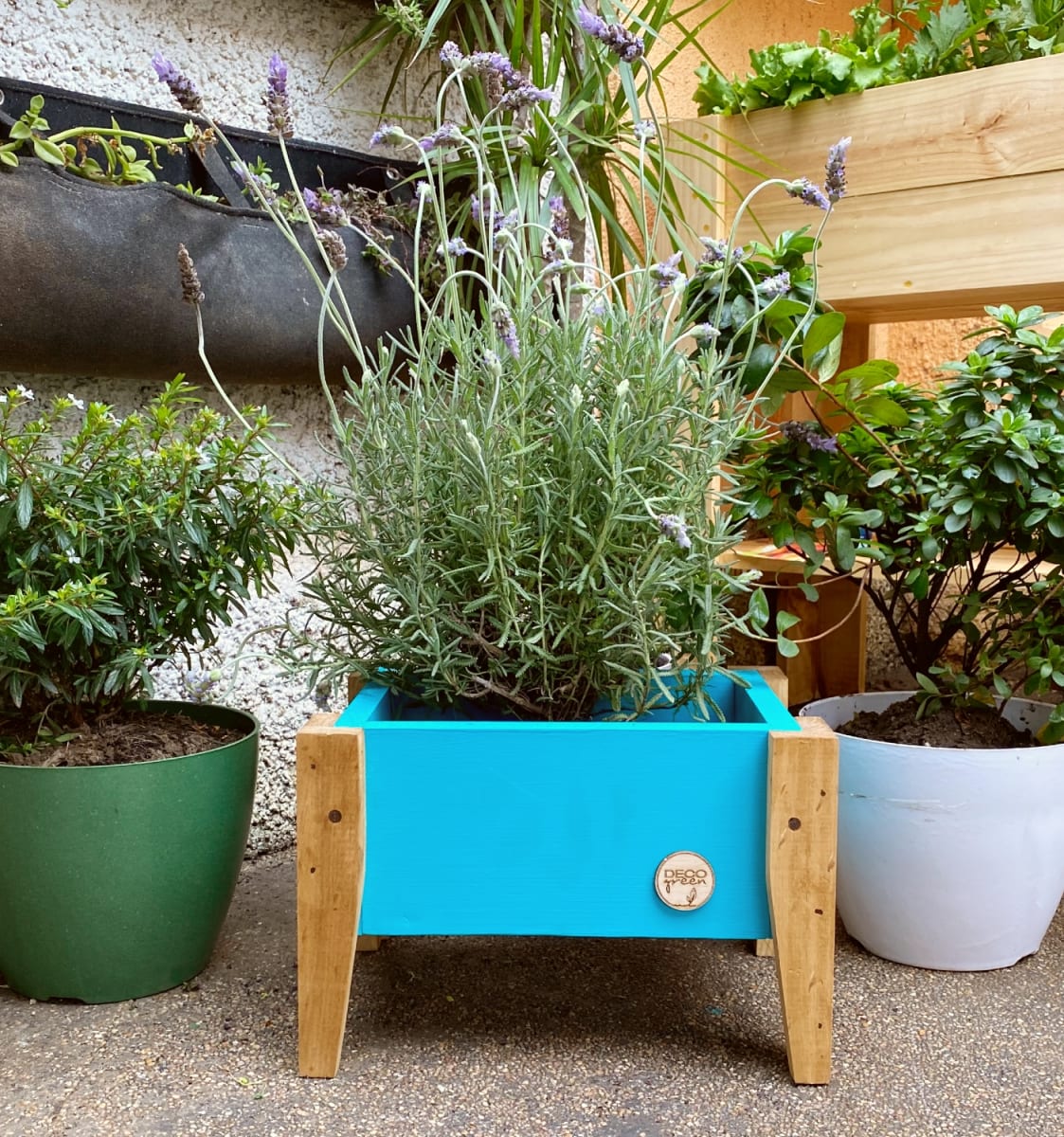 Jardinera Huerto 40X26X32Cm Turquesa4